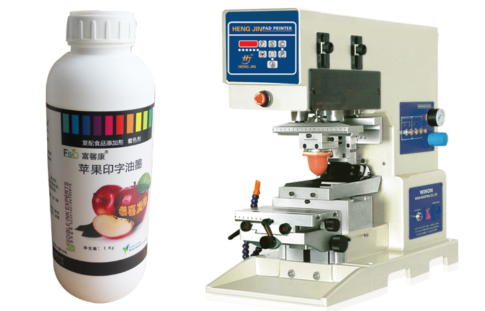 Máquina de impresión de almohadilla conveniente para impresión de frutas