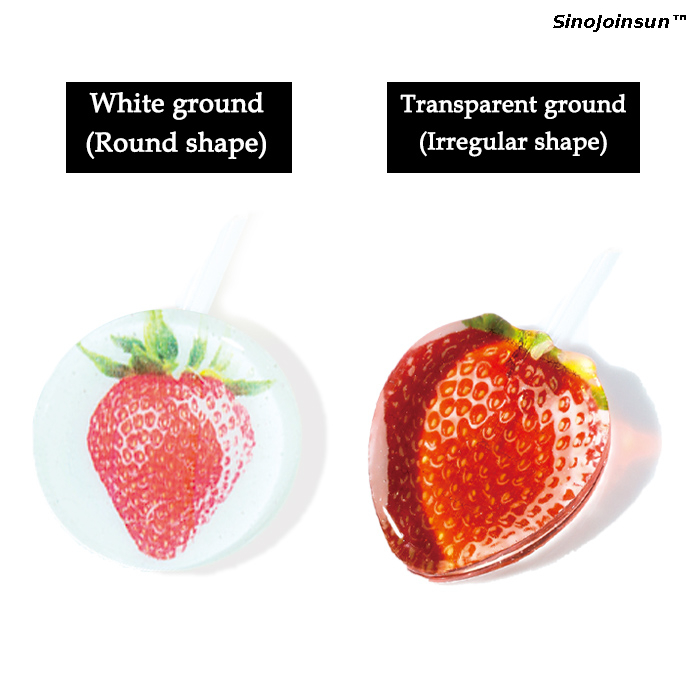 Lollipops de imagen comestible de VC sin azúcar y sin grasa