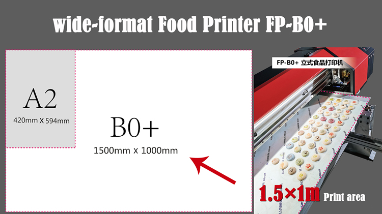 Impresora de comida plana vertical de gran formato FP-B0+